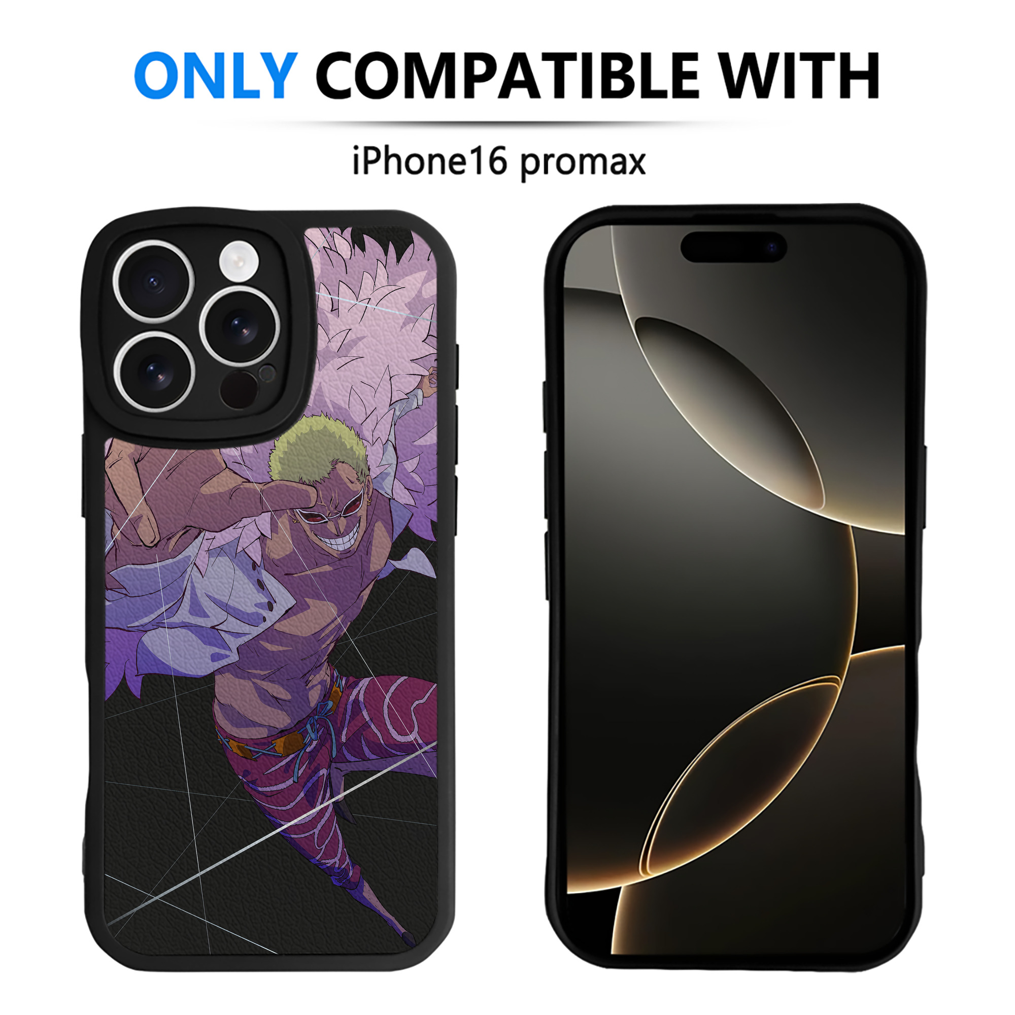 （画像用） ワンピース ONE PIECE 【iPhone 16シリーズ対応】シリコンスマホケース（レザー調） 材質：シリコン